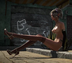 milla on the street (animated)