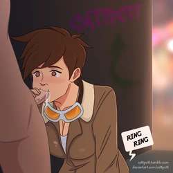[Cattpott] Tracer's back alley rendezvous