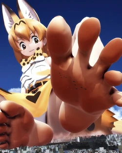 Mofukitune (Chiha-Fox) Giantess MMD (And some giants)