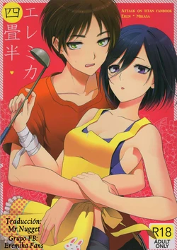 (C86) [Poritabe. (Shirihagi Gomame)] EreMika Yojouhan (Shingeki no Kyojin) [Spanish] [Mr. Nugget]