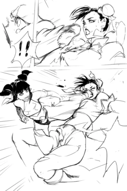 Chun-Li vs Juri Han (Sato_D | 里D)