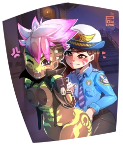 [Pokilewd] Arrested: Sombra x Dva (Overwatch)