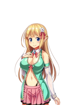 [Waffle] Hentai Elf Shimai to Majime Orc (Character CG)