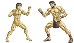 Hercules vs Korak Comic in process