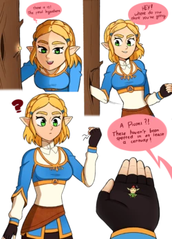 [Punishedmosquito] A Minor Side Quest - Giantess Zelda (The Legend of Zelda) [English] [Ongoing]