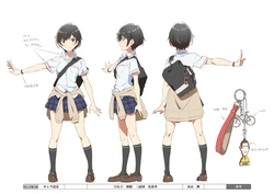 Hill Climb Girl Animation Reference Materials Settei