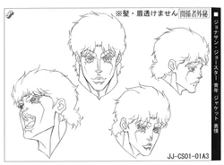 Jojo's Bizarre Adventure Phantom Blood Animation Reference Materials Settei