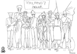 Macross Dynamite 7 Animation Reference Materials Settei