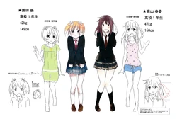 Sakura Trick Animation Reference Materials Settei