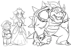 [Matsu-sensei] Bowsette comics (Mario Bros.) [English]