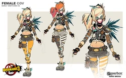BORDERLANDS 3 Female Punk Cov concept art