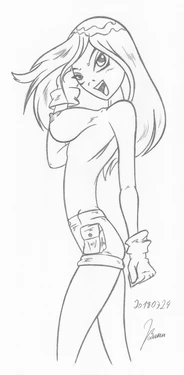 Terra_Teen Titans_Sketches work_1