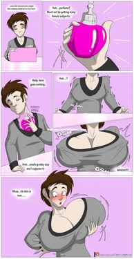 TFSubmissions - Alluring Perfume $1 dollar comic - transformation/gender bender