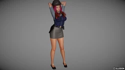 My younger brother is a lewd photographer. - Policewoman costume - Album .1