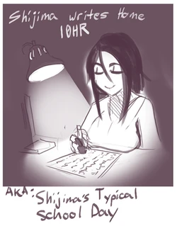 [Polyle] Shijima writes Home (aka Shijima's Typical School Day) [English+textless]