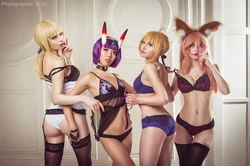 Alter Saber, Tamamo no mae, Saber & Shuten-douji (Fate)