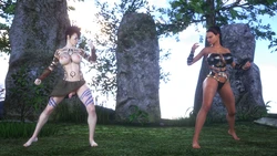 [SuperT] Cavegirl Zoey Vs. Warrior Krissy