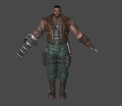 [J.A.] FF7 Remake | Barret Reference