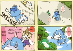 [Hikimaru] Cirno Frog and Goddess (Touhou Project) [Spanish] {Xenon}
