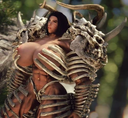 HUGE Muscle female mod for Skyrim (size bodies S-M-L-XL)