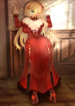 [Sasagawa Iko] 赤いドレス