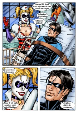 Leandro Comics - Batman and Nightwing with Harley Quinn (Dutch)