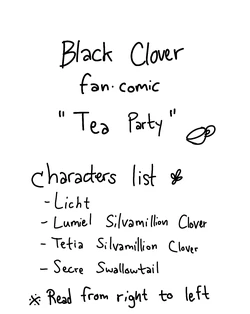 [Kanapai] Black Clover • Tea Party