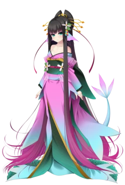 [Casket] Ayakashi Yuukaku ~Oiran Amabie Mindanshuu~ (Character set + Background)