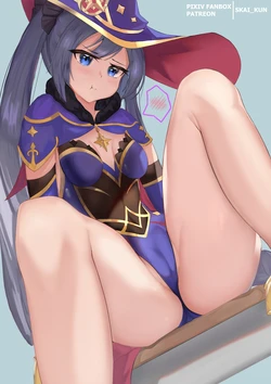 [Skai_kun] Mona - Leggings, Stockings, ... (Genshin Impact)