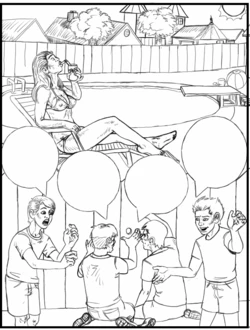 [GammaRai] Fitting In [once & again] inked with redraws no text