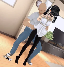 [黒布]履かせるタイツ