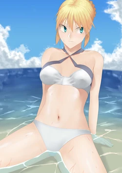 [halke] Swimsuit Saber (Fate/stay night)