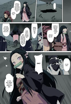 (C96) [Nameless (GuiZhenCao)] Moshi Nezuko ga Warui Hito ni Tsukamattara... (Kimetsu no Yaiba) [Vietnamese Tiếng Việt] [Colorized]