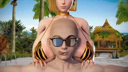 [Krillinresort] Relaxing with THICC Wife (Dragon Ball Z)