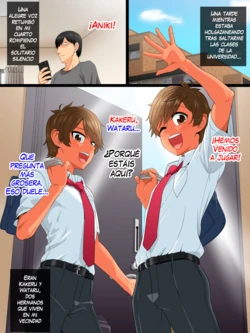 [Yuunagi no Senryokugai Butai (Nagi Ichi)] Futago Shounen Yaritai Zakari [Spanish] [ShotaSekai]