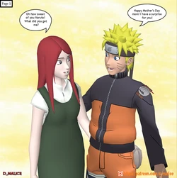 Happy Mother's Day - Full Comic (Kushina x Raikage A & Killer B)