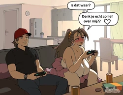 Lewdua - David and Natasha flirting (Dutch)