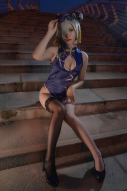 [墨玉-M]-食铁兽旗袍