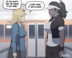[Lewdua] Nessie and Valerie in the Subway