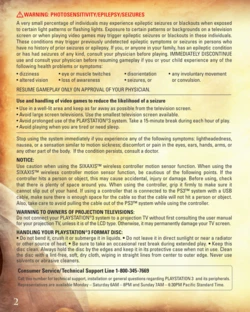 Heavenly Sword (PlayStation 3) Game Manual