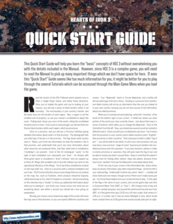 Hearts of Iron III (PC (DOS/Windows)) Quick Start Guide
