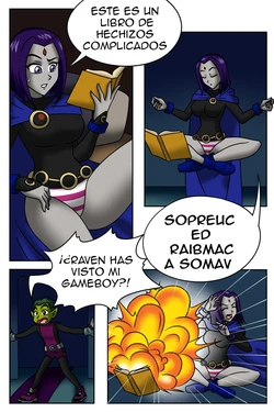 [TSFSingularity] Beastboy & Raven swap bodies (Teen Titans) [Spanish]