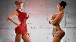 [PervertMuffinMajima] Excella and Scarlet (Resident Evil/Final Fantasy VII)