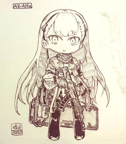 Girls' Frontline Character Fan Art Gallery - AK-Alfa
