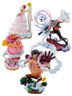One Piece Logbox Re:Birth (Whole Cake Island Ver.) Set of 4 Limited Edition Figures [bigbadtoystore.com]