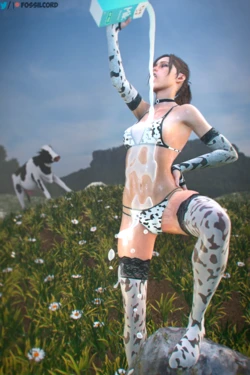 [fossilcord] Claire Cow (Resident Evil)