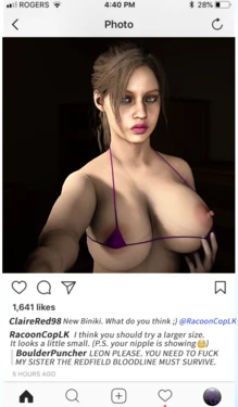 [WeebSfm] Claire's Instagram (Resident Evil)