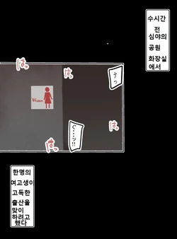 [Yukai na Factory] Kareshi ni Yarisuterare Koushuu Toile de Hitori Koe o Oshikoroshi, Shussan Suru Joshikousei [Korean]