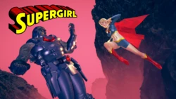 Supergirl vs. Darkseid
