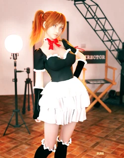 Marie Rose, Lunafreya, and Asuka Cosplay